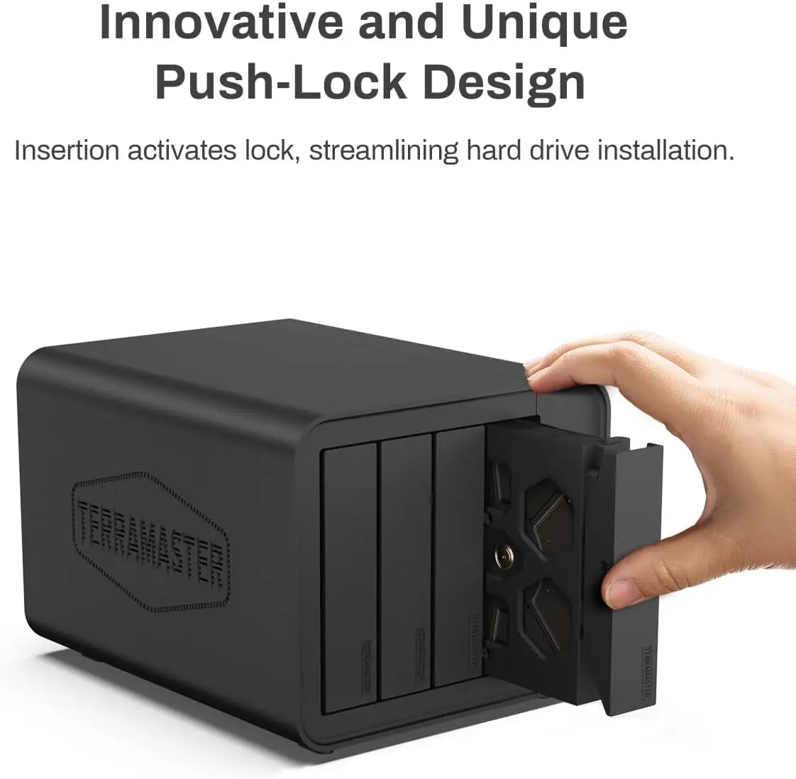 4-Bay USB 3.2 Gen2 External Hard Drive Enclosure - Hot Swappable, Plug and Play, Type-C 10Gbps Storage (Diskless)