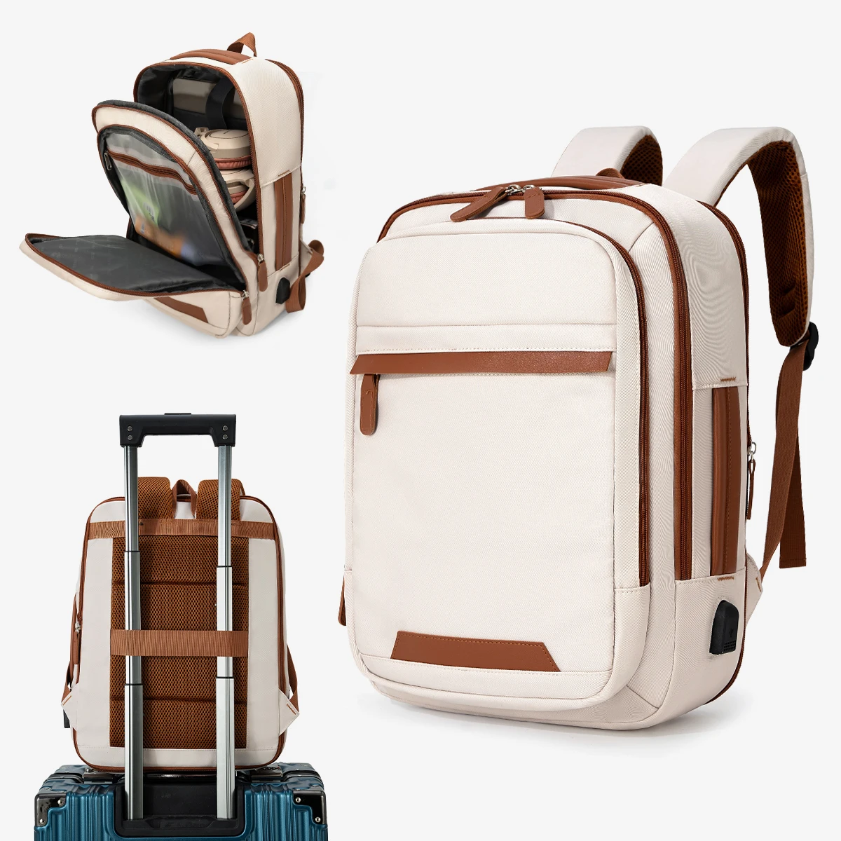 

Высококачественный USB-перезаряжаемый рюкзак, мужская водонепроницаемая сумка, большой рюкзак для ноутбука, школьная сумка унисекс, молодежный рюкзак