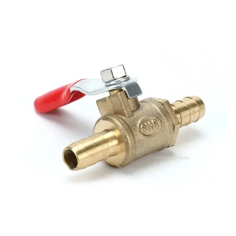 6mm-19mm Pneumatic Connector handle Hose Reducer Barb Inline Brass Water Oil Air Gas Fuel Line Shutoff Ball Valve Pipe Fittings