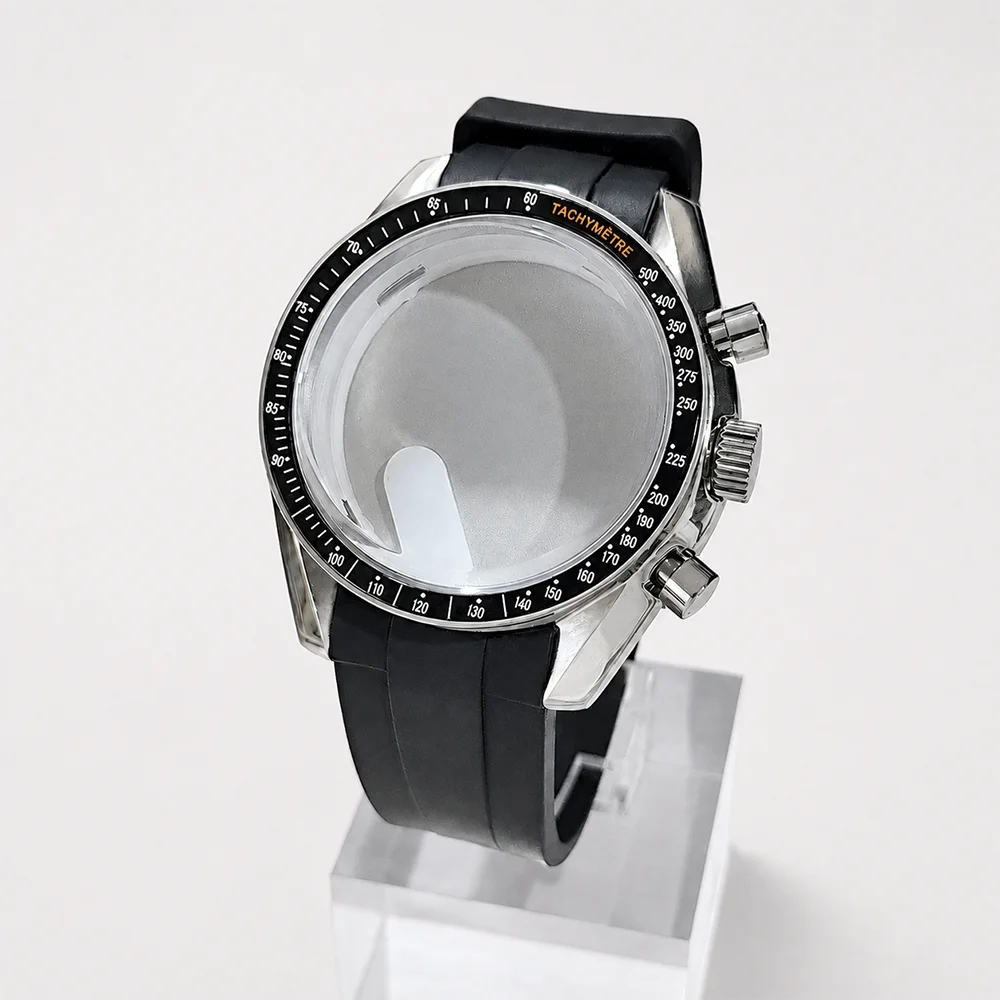 39.7MM VK63 Case For Speed Master Case VK63 Case Rubber watch strap VK63 Moon Case VK63 Footprint Case VK63 Watch Case Strap