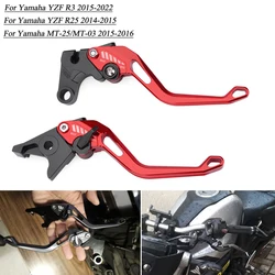 Motorcycle Brake Clutch Levers For Yamaha YZF R3 R25 MT-25 MT-03 2015-2022 YZFR3 YZFR25 MT25 MT03 MT 03 25 YZF-R3 YZF-R25