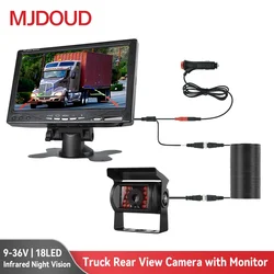 MJDOUD-Caméra de recul avec moniteur pour stationnement de véhicule, écran de caméra de recul de voiture, 7 