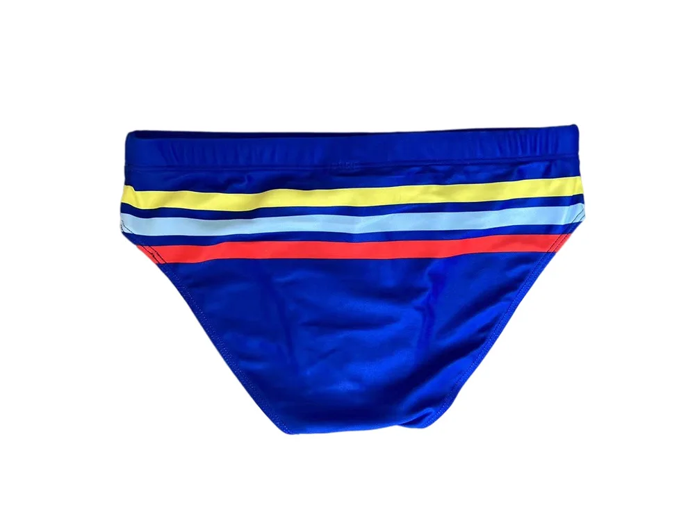 

Полосатые мужские плавки, морской пляж, горячий источник, молодежный купальник, европейские и американские профессиональные спортивные плавки 10064