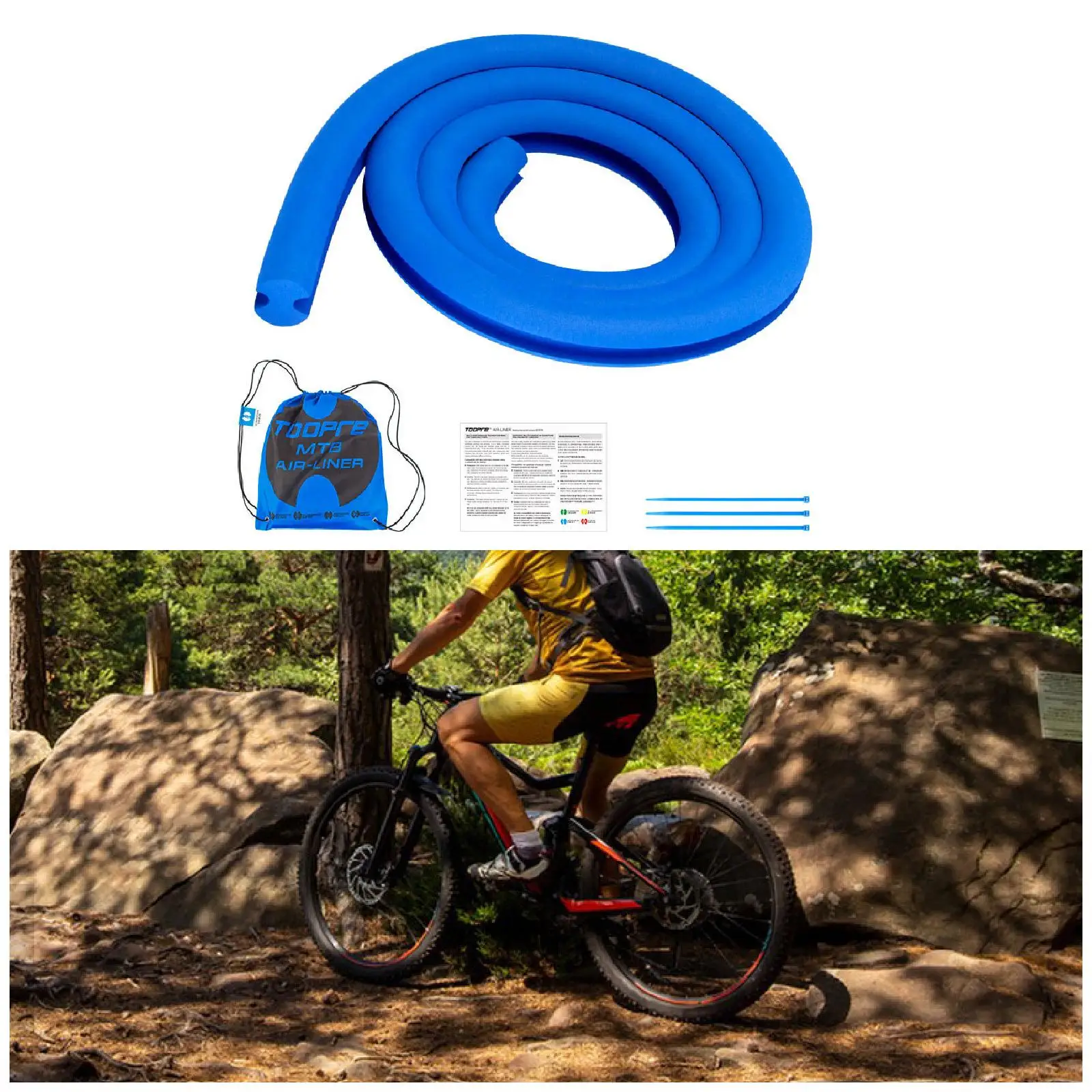 

Bike Tire Insert Puncture Protection Bicycle Tire Protector Parts Adult Tool Supplies Bike Tube Protector for Riding Cycling