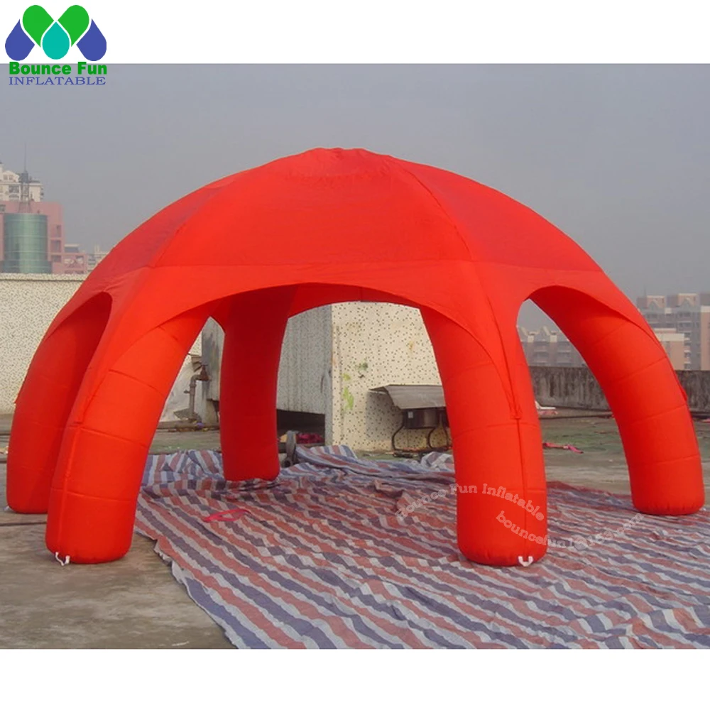 Nuevo refugio de fiesta grande colorido de 26 pies, tienda inflable con cúpula de araña, casa de marquesina de arco soplado por aire, viene con soplador para la venta/alquiler