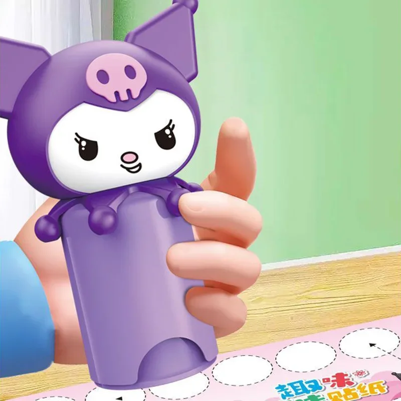 Śliczne naklejki na znaczki Sanrio Kuromi Kawaii Cartoon Kids kreatywne DIY wodoodporne naklejki trwałe kolor Album ze zdjęciami zabawka dla dzieci