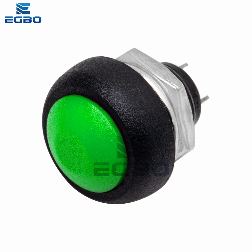 5 ~ 10 قطعة EGBO Mini 12 مللي متر مقاوم للماء لحظة تشغيل/إيقاف دفع زر مفتاح دائري PBS-33B لاردوينو