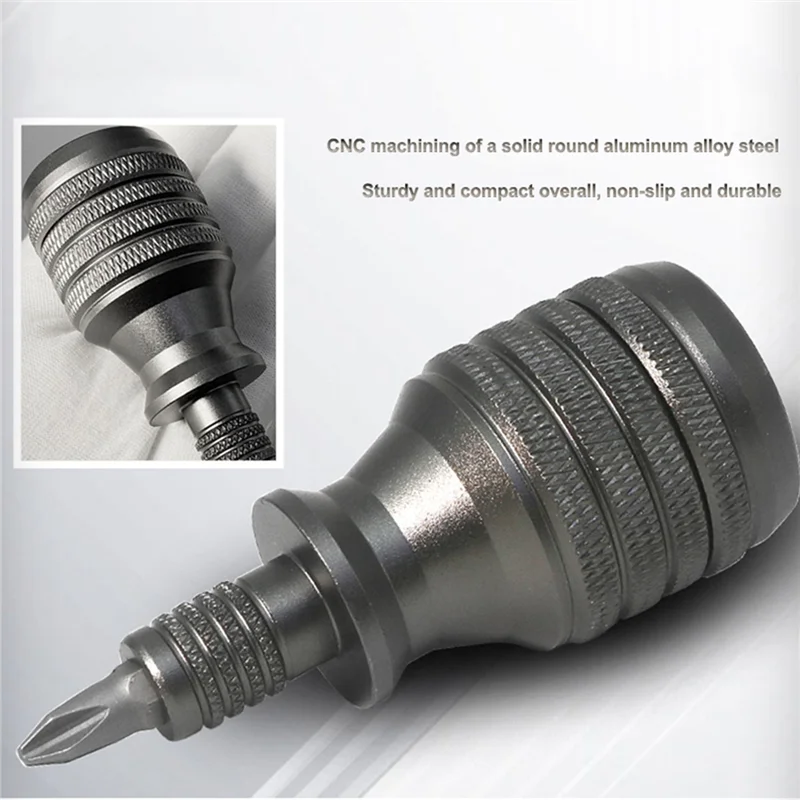 7 In 1 Mini Screwdriver Titanium Screwdriver 1/4 Inch Magnetic Phillips Torx Screw Driver Bit Kit Home Repair Tools Vogue