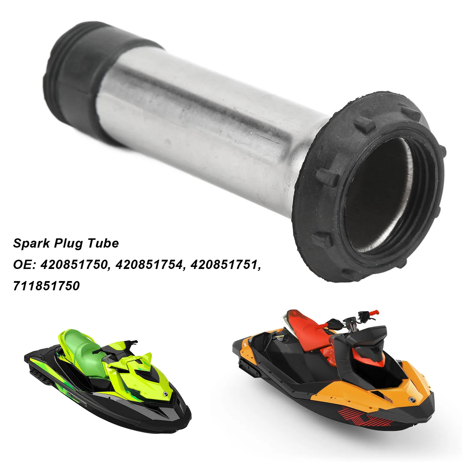 420851754 711851750 Spark Plug Tube 420851750 Replacement for Sea‑Doo 4‑TEC  RXP RXT WAKE PRO 155 215 260 2002‑2019