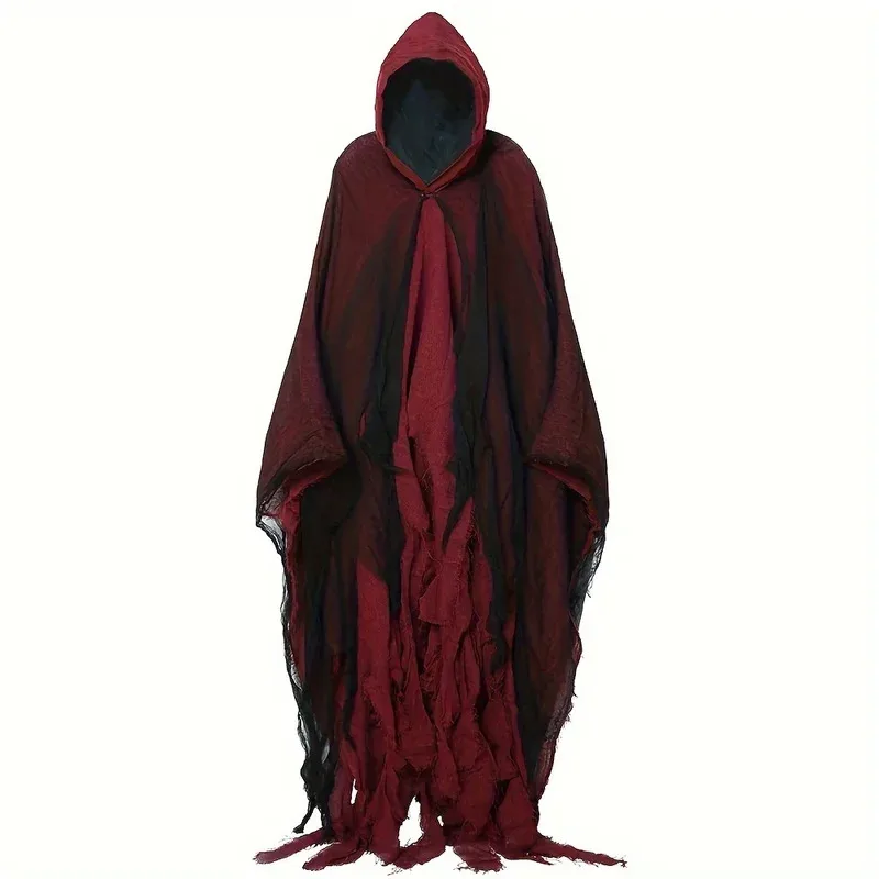 

COSda@Halloween Zombie Skull Coat Hoodie Cosplay Costume Horror Vampire Cape Carnival Dress Up Purim Party Costumes Requisit