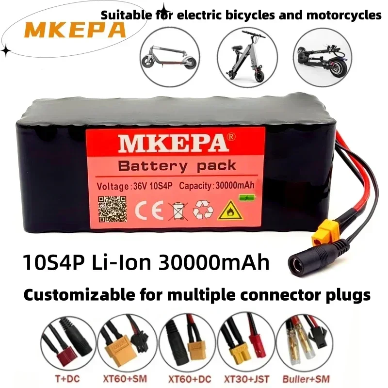 

10S4P Electric Scooter 30000mAh 36v Lithium Battery 18650 battery pack 36V 30Ah Electric Scooter Electric Scooter Battery 36v