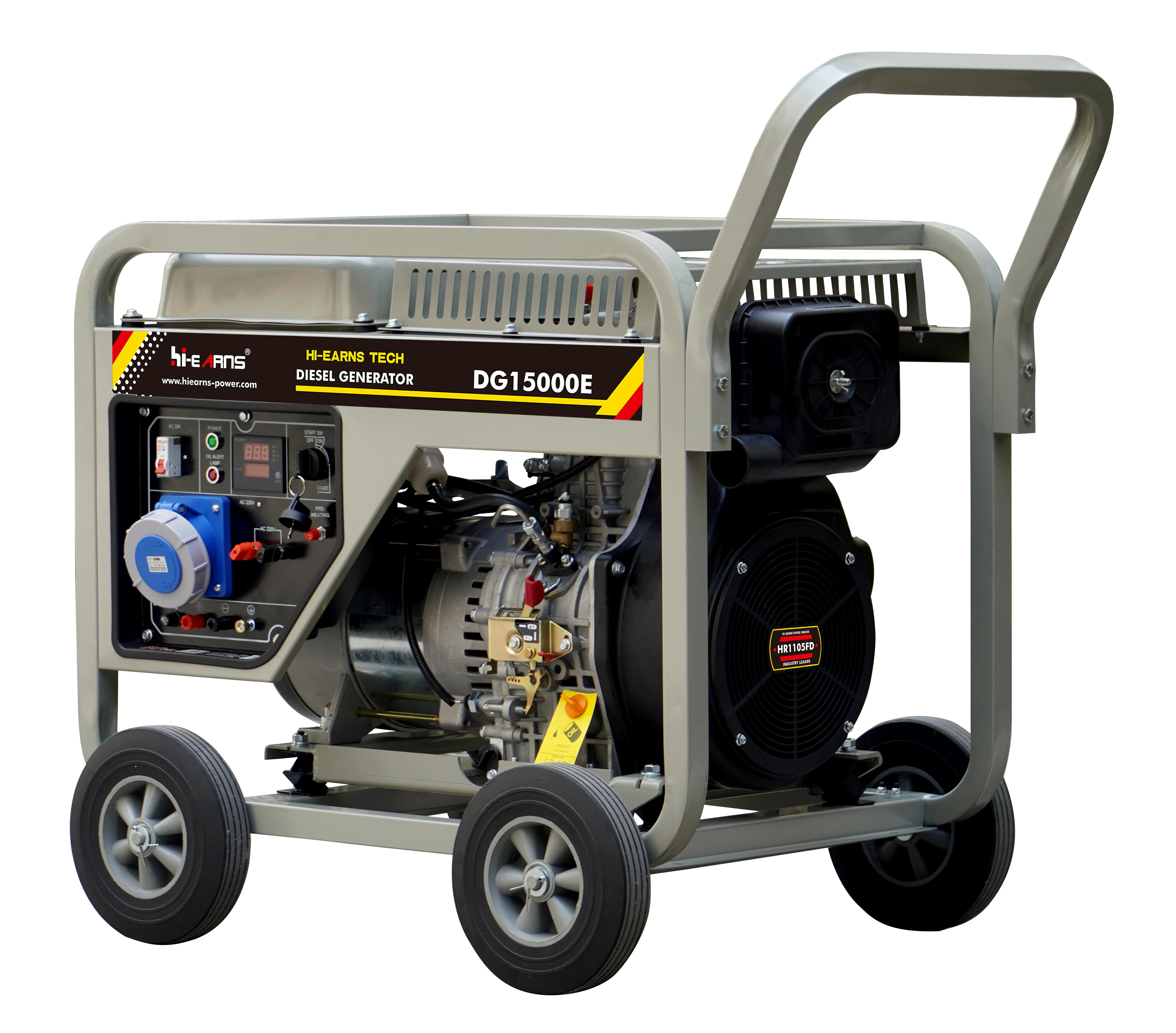 

Open Type 1105FDE Engine 10KW Air-cooled Single Cylinder Portable Diesel Generator