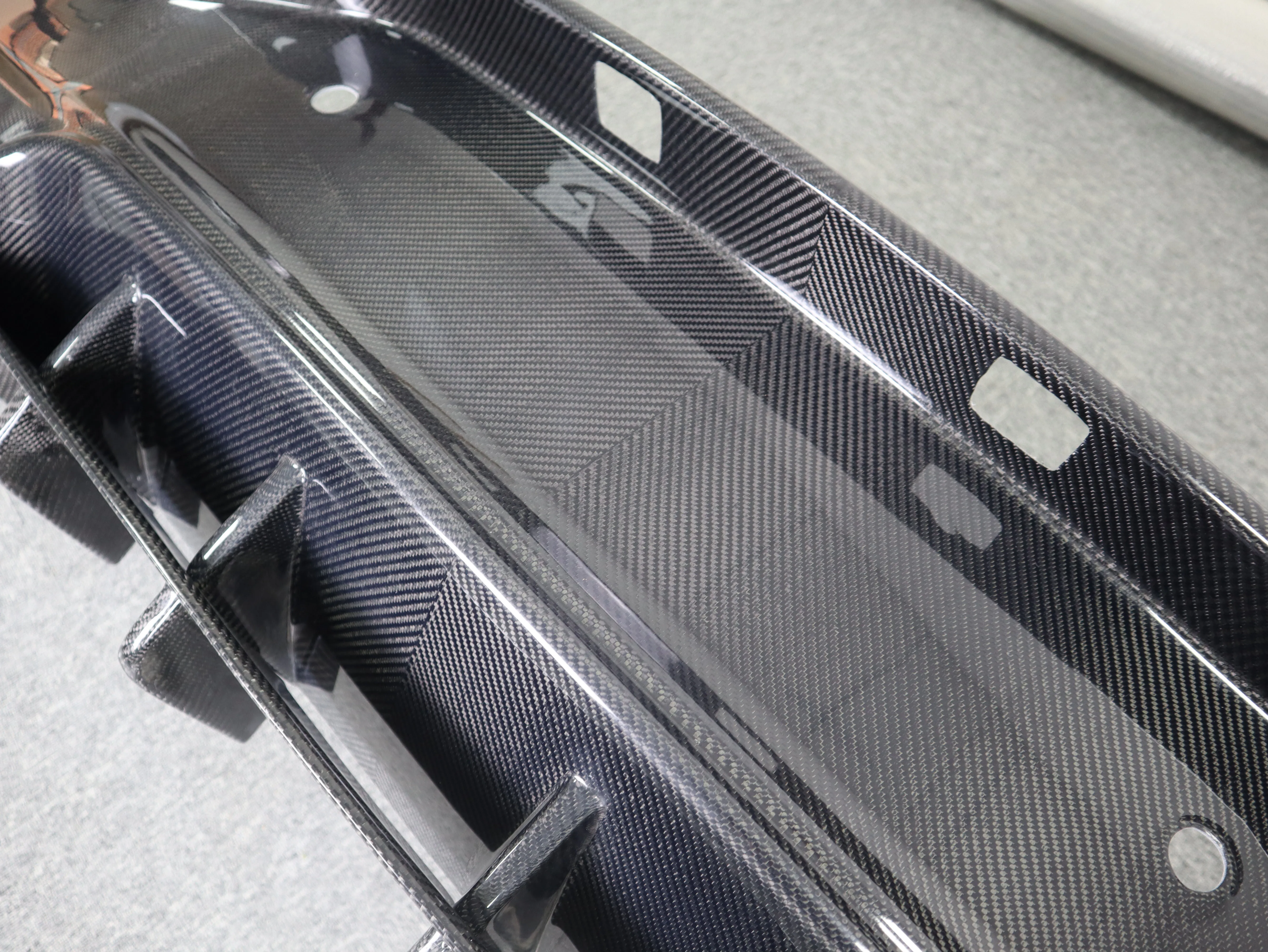 For GLC COUPE 16-21 TOPCAR Style Carbon Fiber Car Bumpers Rear Diffuser 4