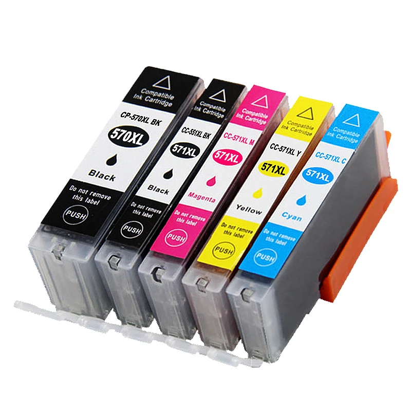 PGI570 PGI-570 CLI-571 Compatible ink Cartridge For Canon PIXMA MG5750 MG5751 MG5752 MG5753 MG6850 MG6851 MG6852 printer