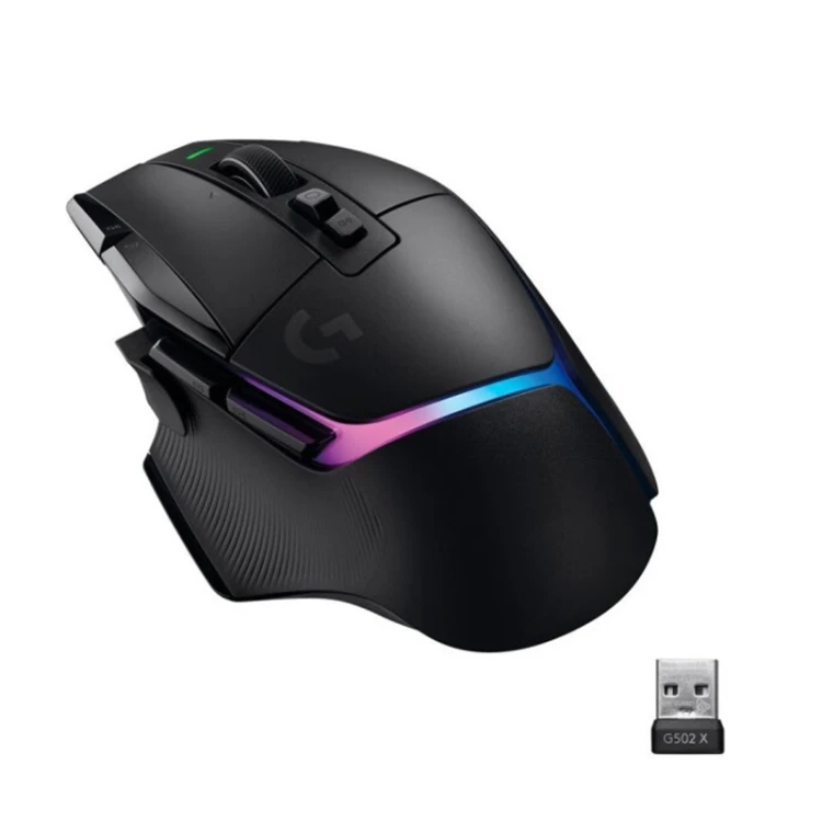 Professional Gaming Mice G502 X Plus USB Interface 1000DPI 2.4GHz Wireless Gaming Mouse with RGB Light