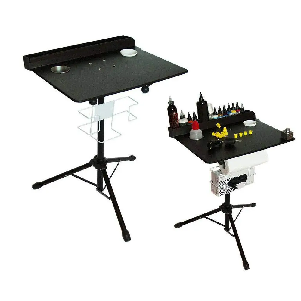 Salon Tattoo Table Desk Tattoo Work-Station Tray Tattoo Workstation Stand Tray Large Mobile Tattoo Work Station