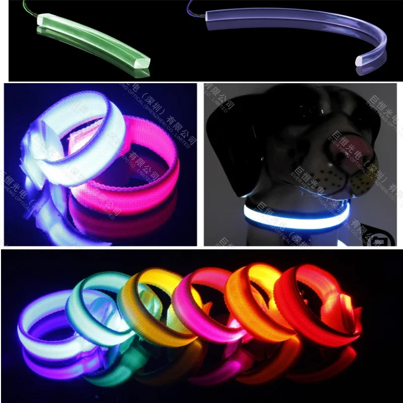 Light Guide Material para Pet Toys, Props de Palco, Roupas, Sapatos, Coleira, Chapéus, Guia de Luz, Cor Transparente, TPU, Barato, 1m