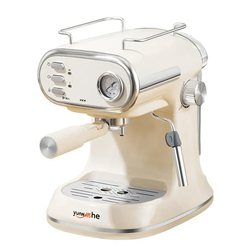 New Retro Bean to Cup Coffee Machine 850w 0.9L Factory Wholesale Small Batch Order for Household