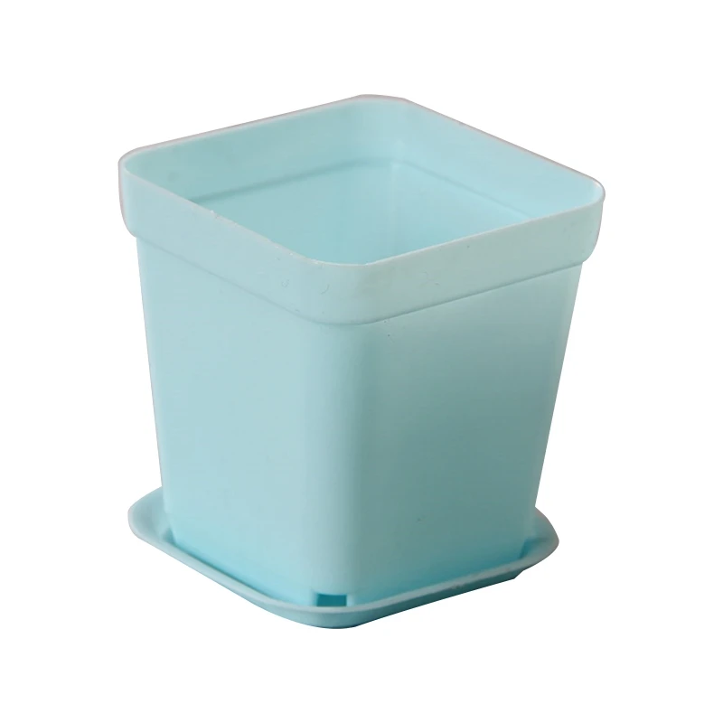 สแควร์พลาสติกSucculent Pots Holeกระบองเพชรชาวไร่พลาสติกสำหรับในร่มกลางแจ้งDropsale
