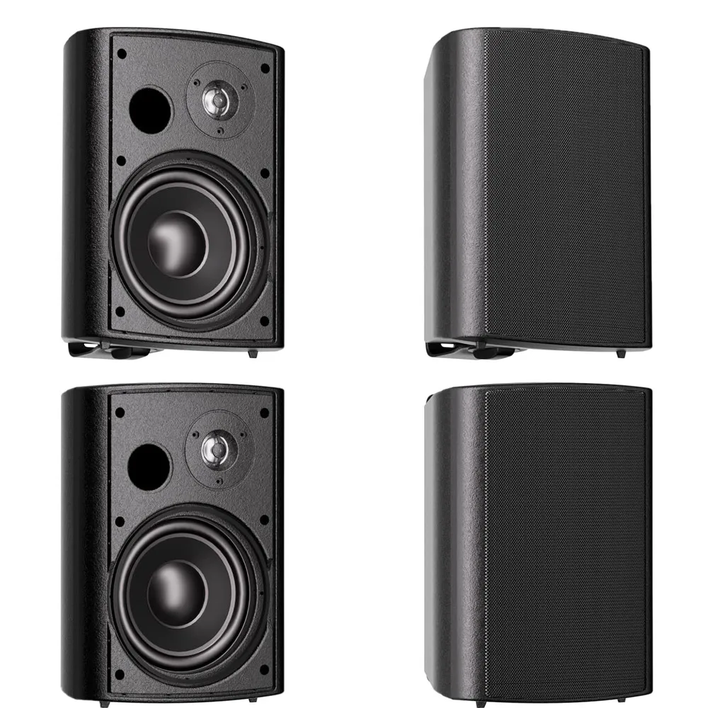 

Herdio 800 Watts 6.5 Inches Outdoor Speakers Wired Waterproof Passive Wall Mount Speakers With Powerful Bass For Home Patio