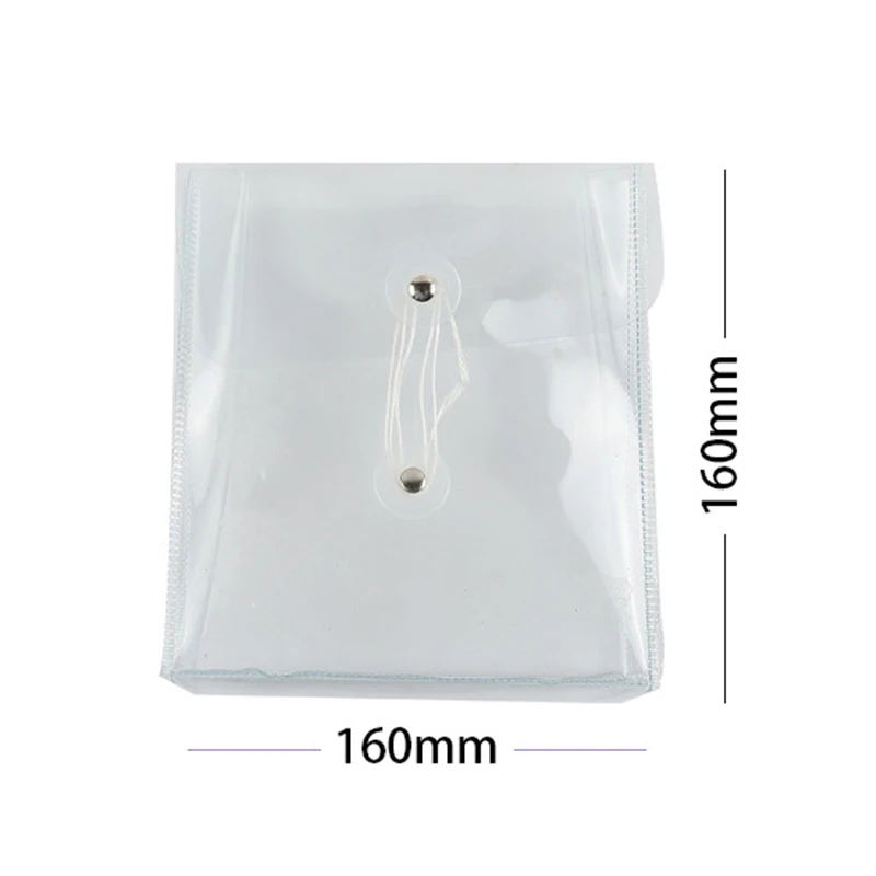 Clear Cosmetic Bag Waterproof PVC Pencil Pouch Portable Notebook Stickers Accessories Organizer Case