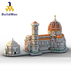 Medieval Castle Building Blocks Set Cathedral of Santa Maria del Fiore Architecture Model House Building Blocks Toy for Children