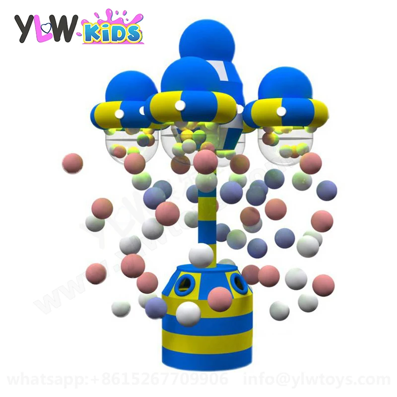 Indoor Playground Sprinkler Ball Game Inverting Ball Shower Machine For Ball Pool Kid's Maze Spinning Ball Playing Equipment