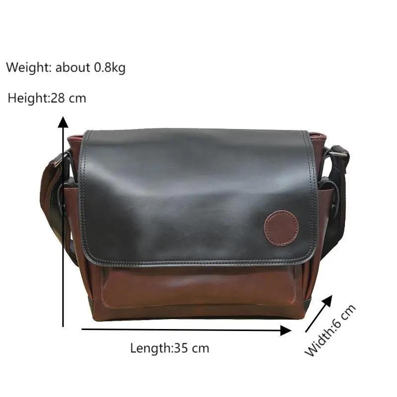 GOYN  Leather Men's Bags Vintage Shoulder Crossbody Bags Flapcover Design Man Travel Work Business Messenger Satchel Bag