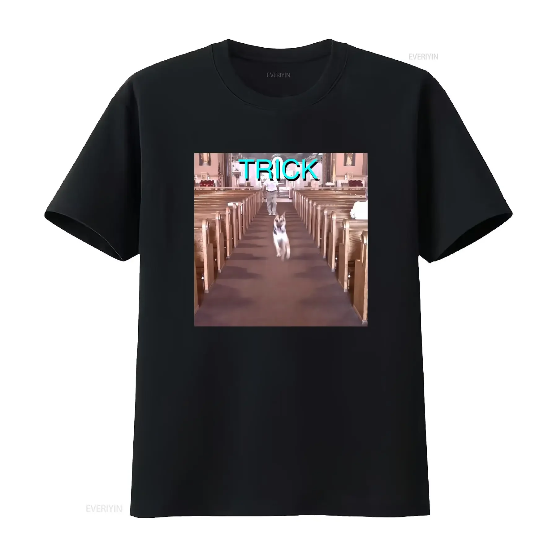 Alex G Trick Dog Running in Church T-Shirt für modische, lässige Vintage-Looks mit grafischem Aufdruck, weich, bequem, atmungsaktiv, für Herren