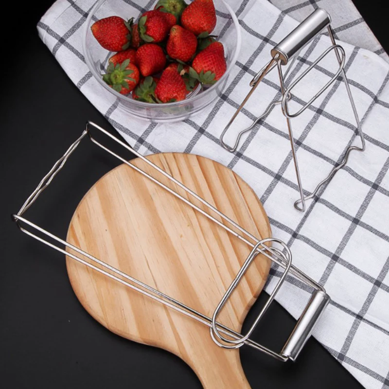 

Stainless Steel Anti Scalding Bowl Holder Kitchen Small Tool Bowl Holder Household Tray Holder Grab Tray Holder