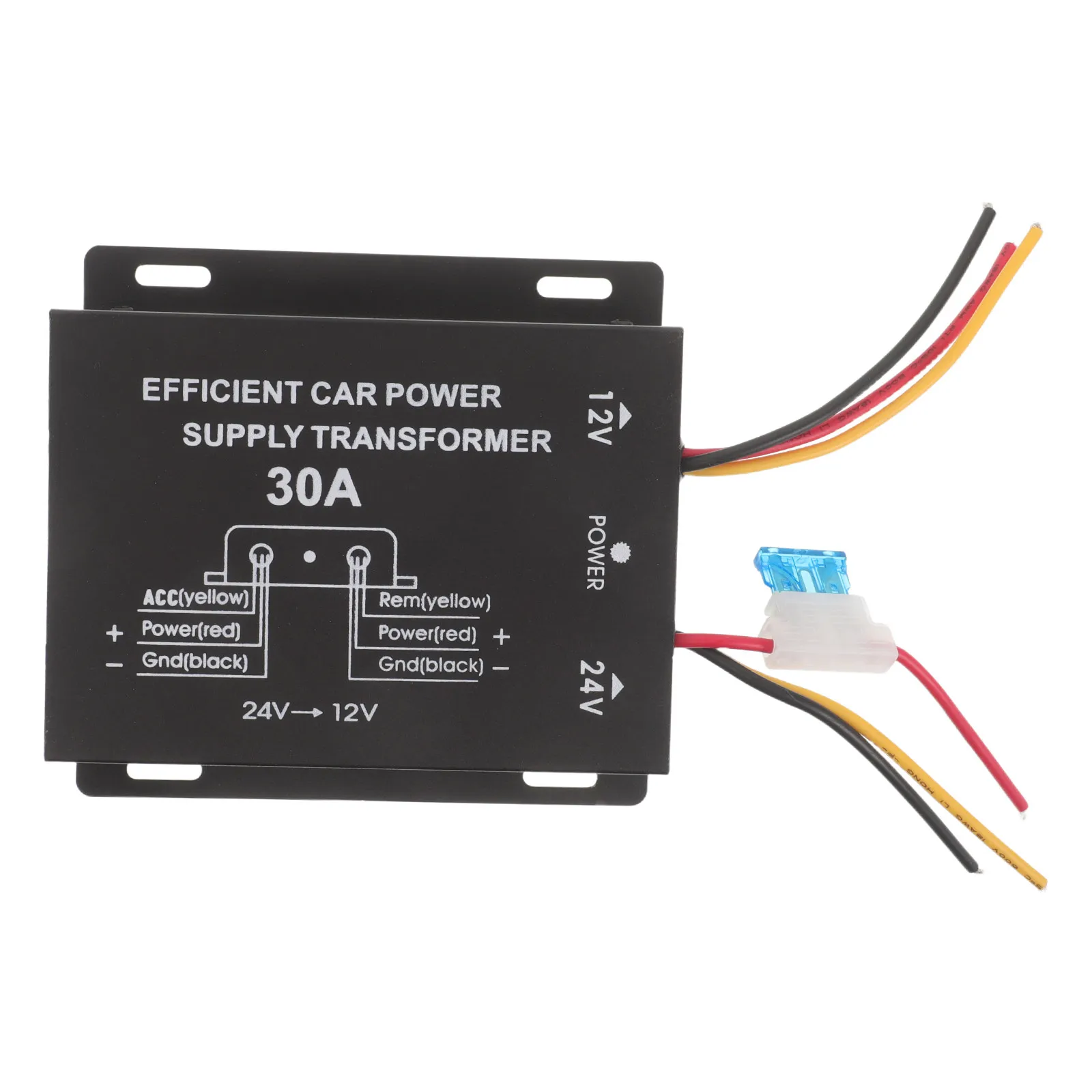 Car Step Down Voltage Converter Module High Current Buck Converter Stable 24V to 12V Power Supply Compact Automotive Voltage