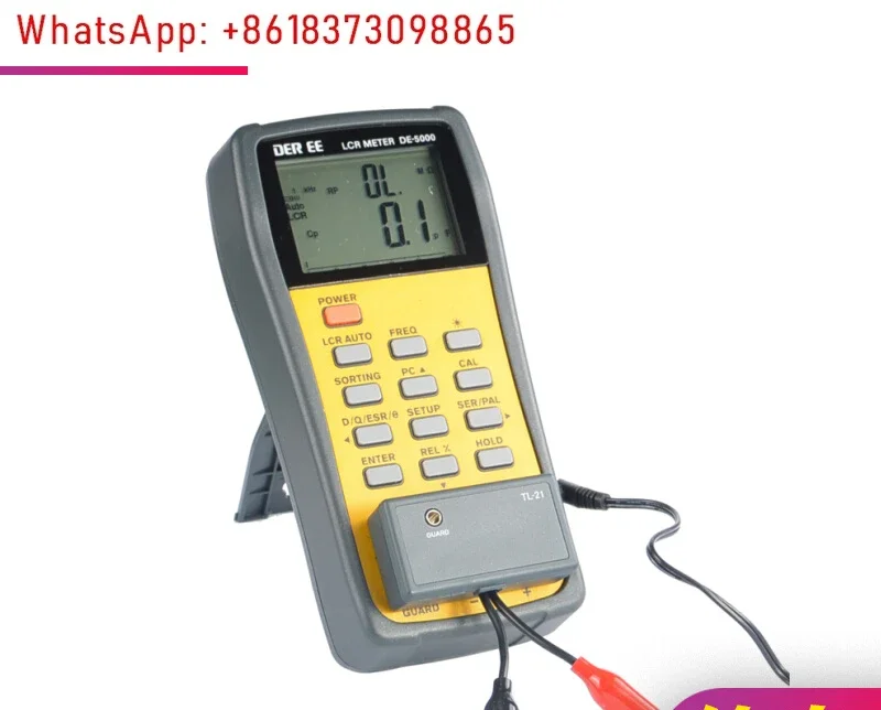 DE-5000 High Precision LCR Meter Tester Inductance Resistance Capacitance Meter Handheld Digital Bridge