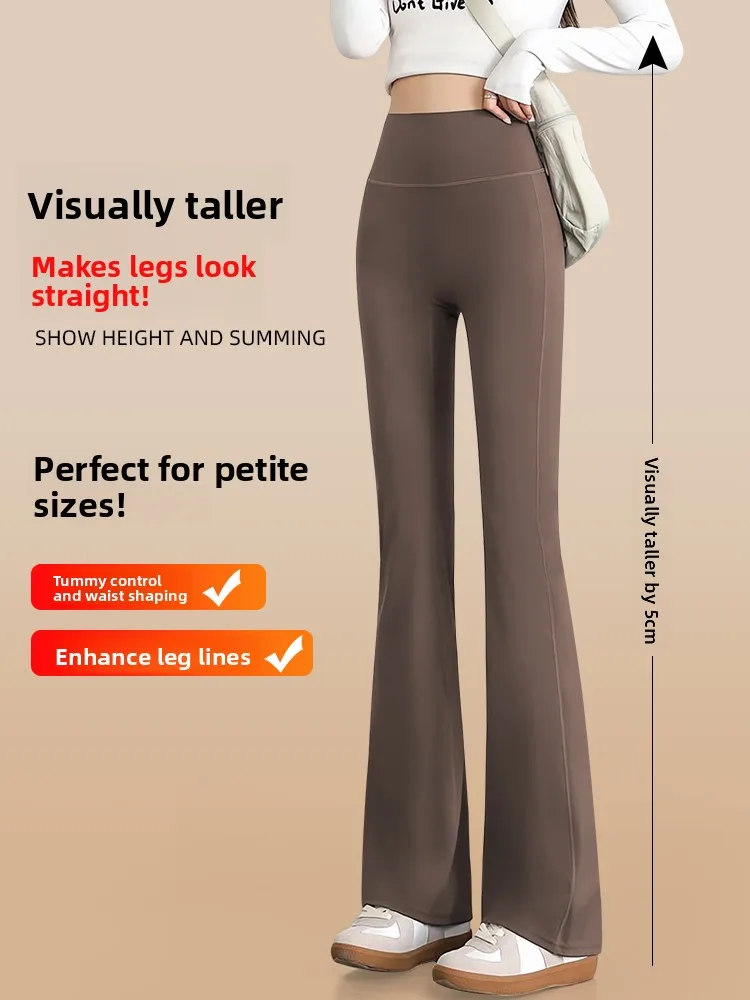 ハイウエストのタイトフィットヨガパンツ、女性用フィットネスパンツ、ヒップアップ効果のある高伸縮性ロングパンツ