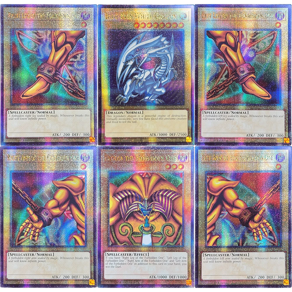 YuGiOh! Cartas de jogo QCSCR 25o aniversário Tin: Dueling Heroes Mega Braço Esquerdo/Jamba Esquerda Braço Direito/Jamba Direita da Proibida