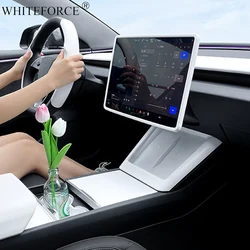 For Tesla Model 3 Highland 2024 Wireless Charging Frame Protector Wireless Charging Non-Slip Mat Center Console Panel Sticker