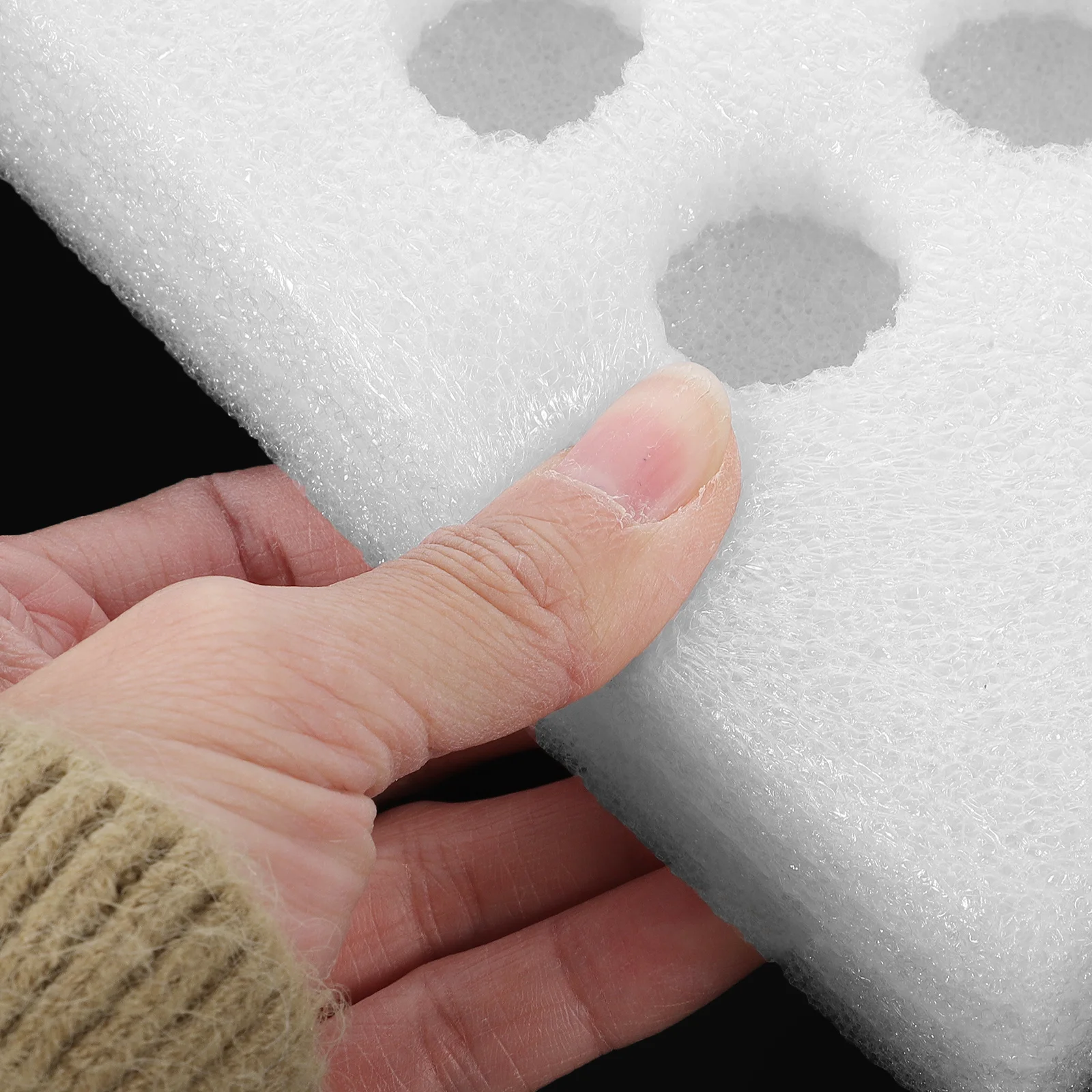 

4PCS Quail Eggs Storage Container with Foam Lining 2 Sets Pearl Egg Holder Tray Shockproof Design for Home Use