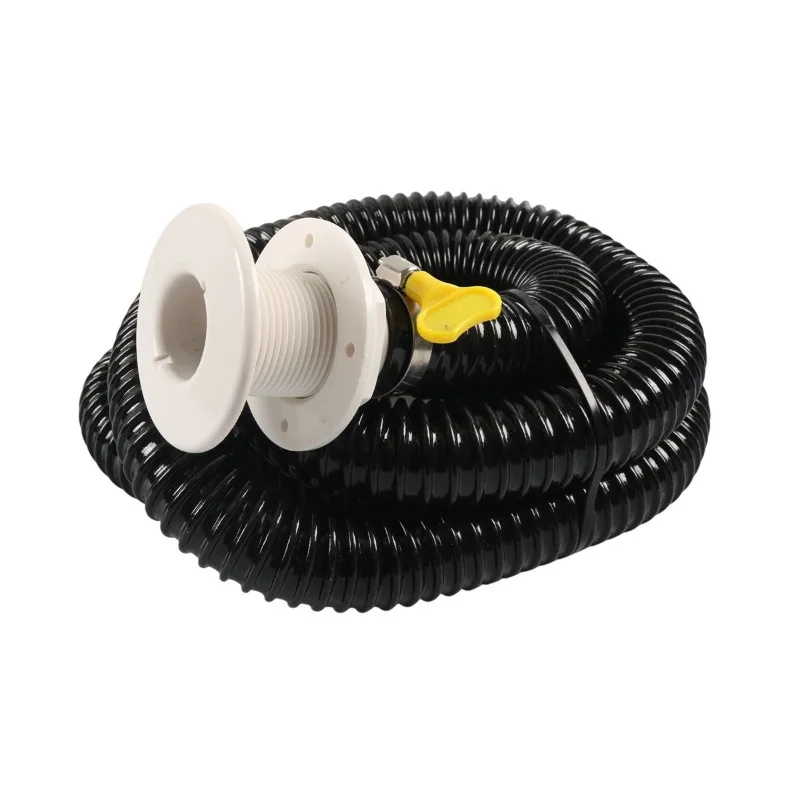 ABS Plastic Hull Bilge Drain Outlet Fitting Marine Yacht Hardware Accessories