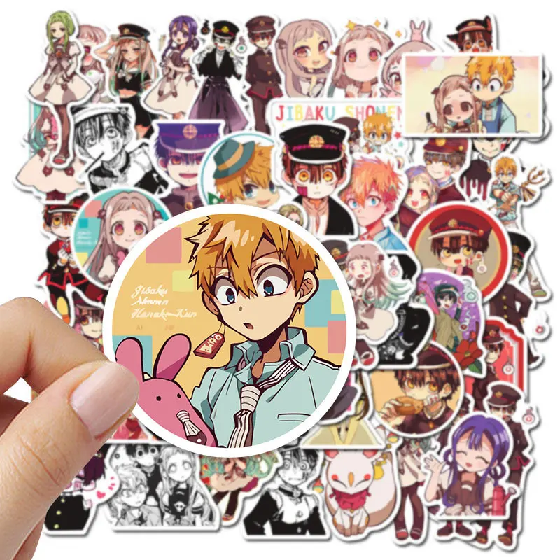 50PCS Anime Binding Boy Hanako kun Graffiti Stickers Yugi Amane Decals For Phone Laptop Suitcase Notebook Waterproof Sticker