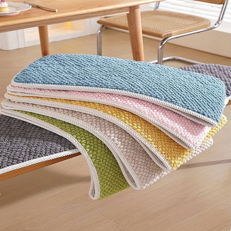 Plush Thickened Long Bench Cushion Soft Mahogany Bench Cushion Customized Solid Wood Sofa Card Seat Cushion For Winter