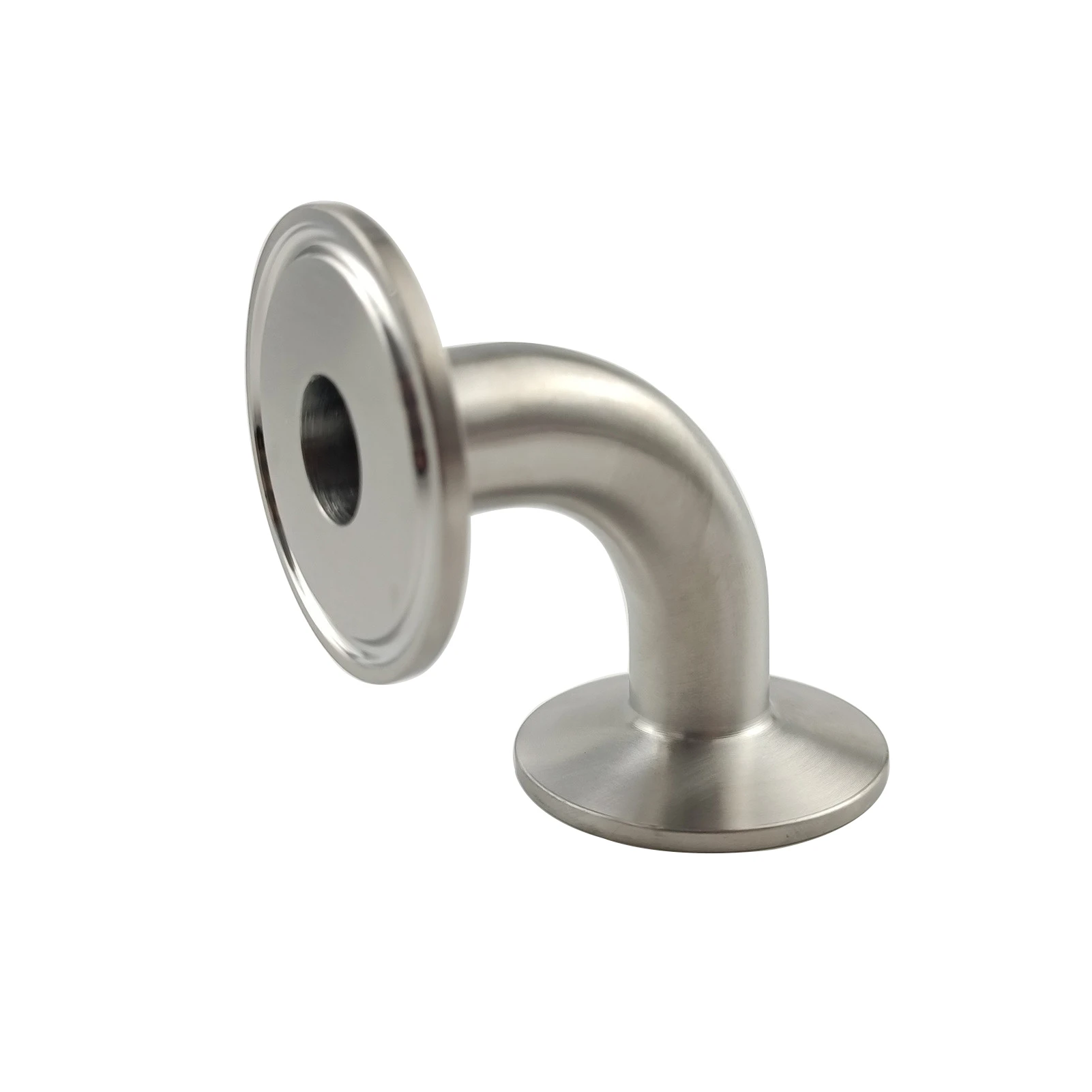 

Полированное колено Tri Clamp 1/2 дюйма, наружный диаметр трубки 3/4 дюйма (19 мм) TC25, изгиб 90 градусов