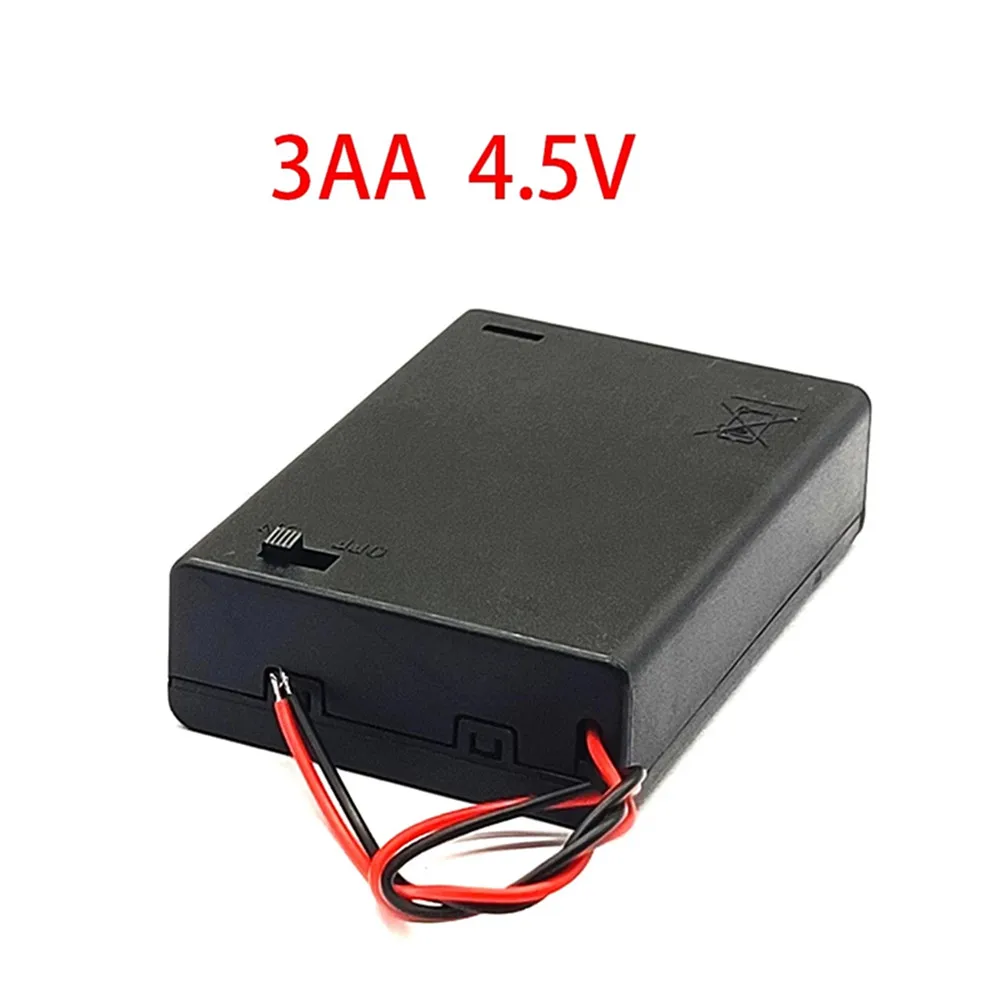 3 Slots AA Battery Case DIY 4.5V 3aa Battery Holder Box Storage Case With Switch