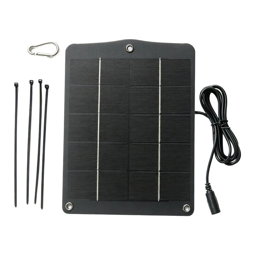 6W Monocrystalline Photovoltaic Panel 5V Output DC5521 Port for For solar-Powered Street Lighting and Remote Area Illumination