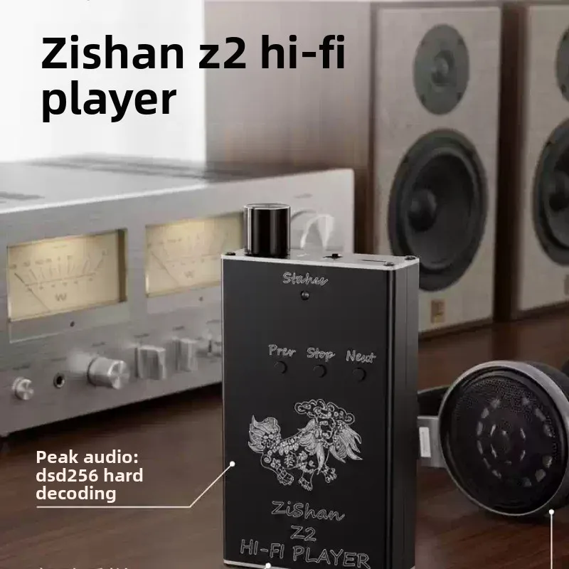 Upgraded Zishan Z2 Portable HiFi Music Player ES9018 DAC DSD Hard Decoding Lossless MP3 Player Built-in Headphone Amplifier
