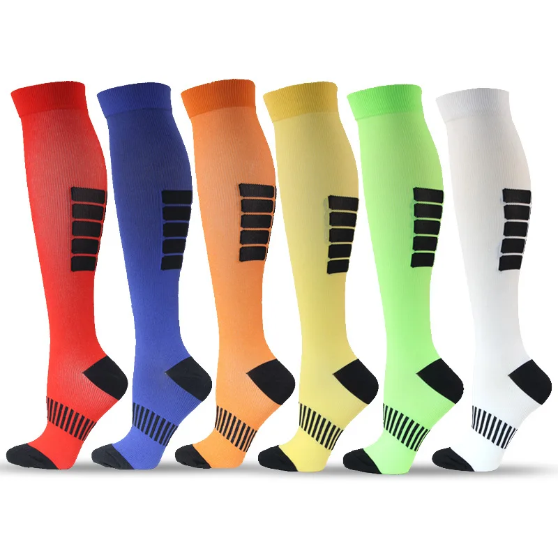 New Compression Stockings Arrow Pattern 20-30 Mmhg Outdoor Thigh High Tube Socks Sports Socks Men\'s Socks For Athlete