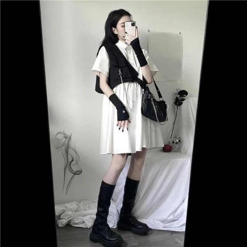 Cropped Vests Women Solid Sweet Korean-style Chain Stylish Street-wear Fashion Club-wear Cool Girls Chic Harajuku Spring Summer