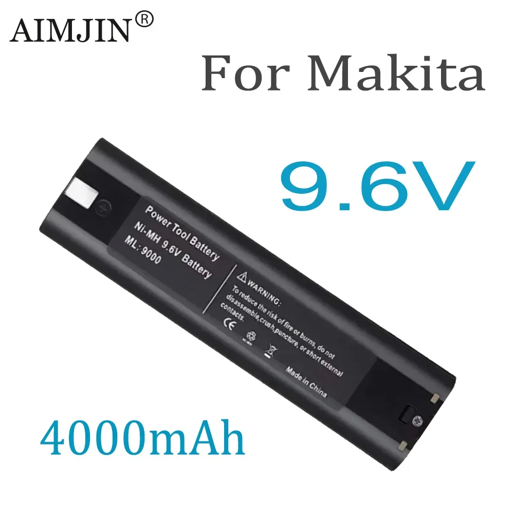 

For Makita 9.6V 4000mAh Battery，Compatible Mak 6095D 9000 9001 9002 9033 9034 632007-4 Power Tools