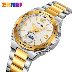 SKMEI 2310 Watches Reloj Hombre Waterproof Electronic Watch Male Digital Stainless Steel Wristwatch Luxury Men's Clock Movement