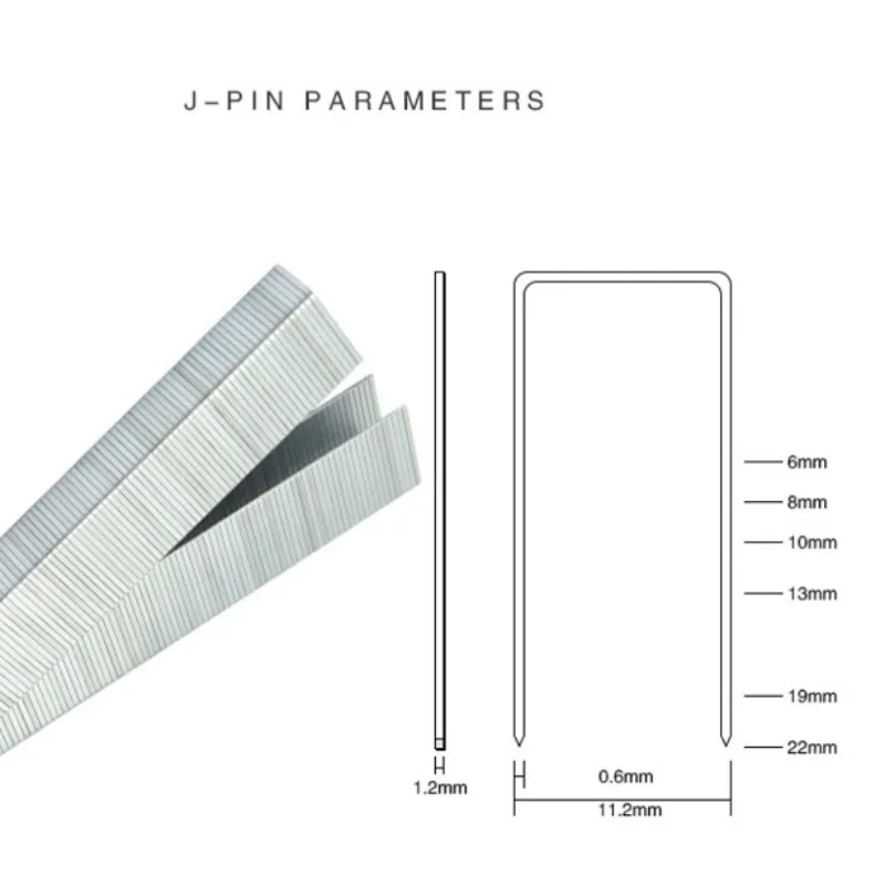 Imagem -02 - Air Stapler Prego para Framing Tacker Ferramentas de Carpintaria Grampo 1016j 1022j 1013j 5000 Pcs