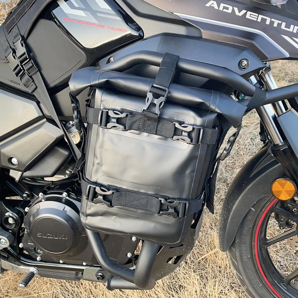 アウトドアタンクサイドバッグ オートバイサドルバッグ ツール - Motorcycle Crash Bar Waterproof Dry Bag のレビューと価格