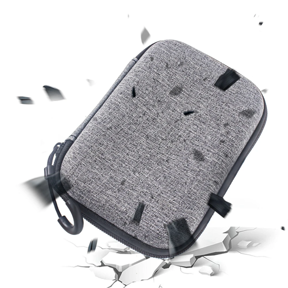 for PLAUD NotePin Console Storage Bag Voice Recorder Carrying Case Impact and Drop Resistant Oxford Cloth Gray